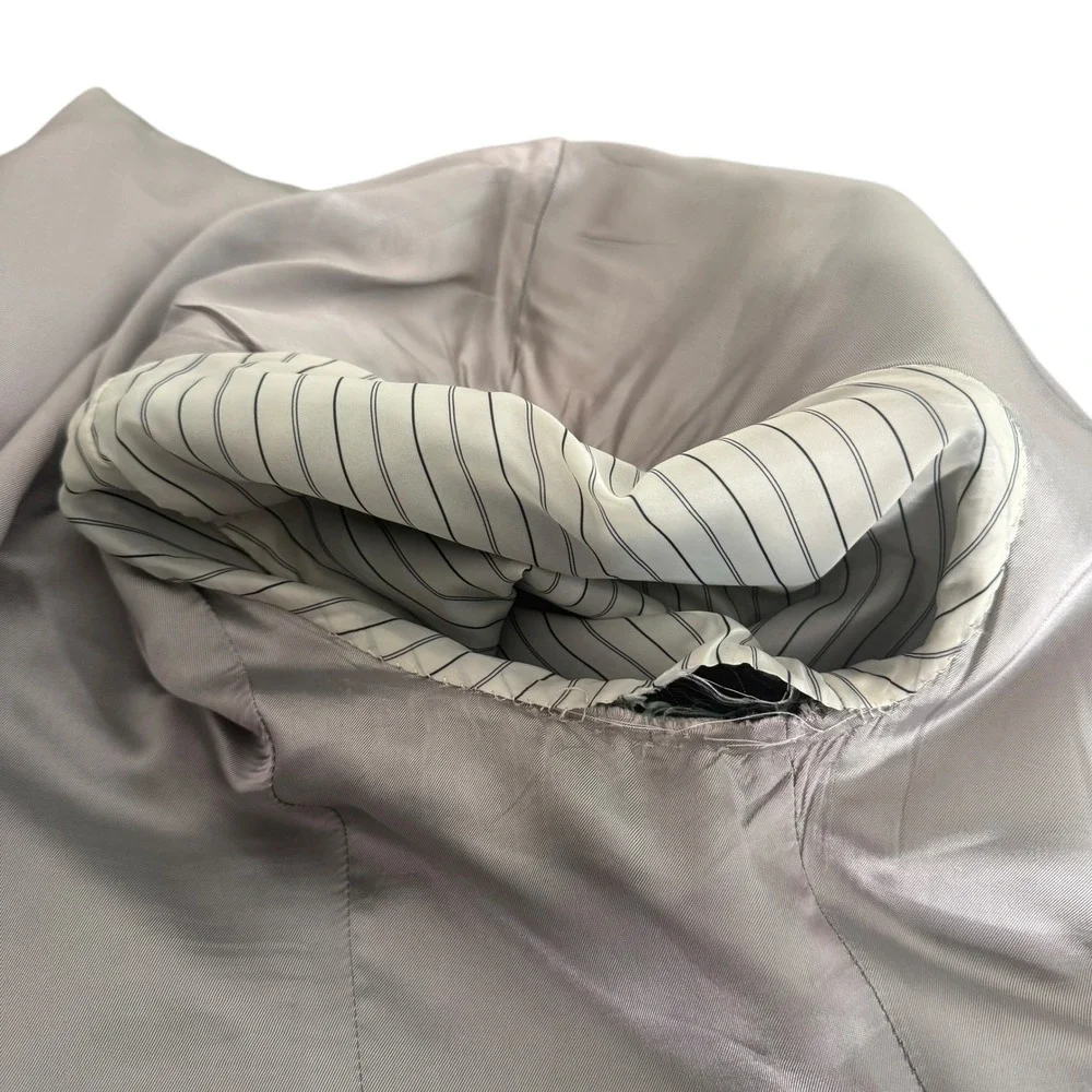 Vitale Barberis Canonico Mens Pinstriped Blazer Suit Jacket Size 50R‎ Super 110s